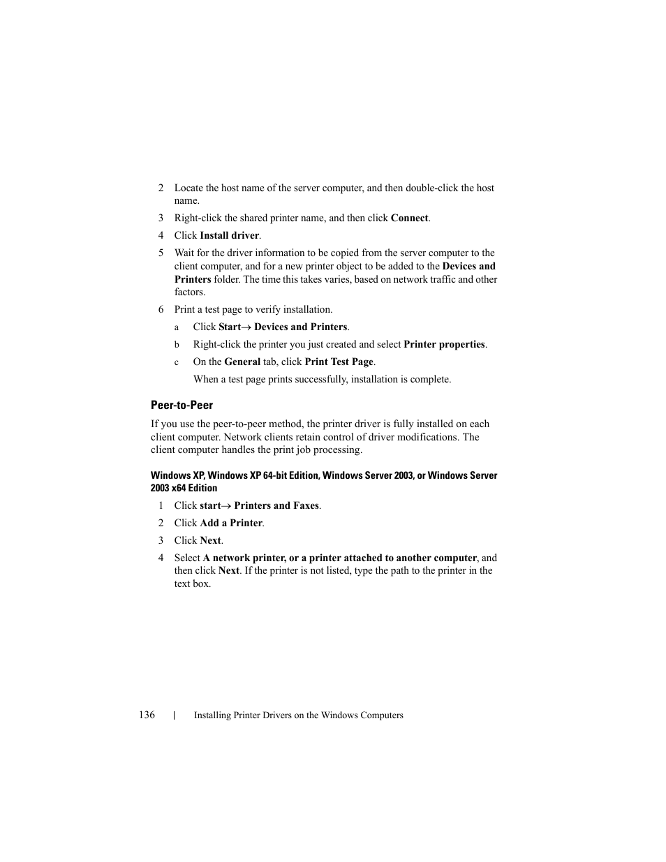 Peer-to-peer | Dell 2155cn/cdn Color Laser Printer User Manual | Page 138 / 761