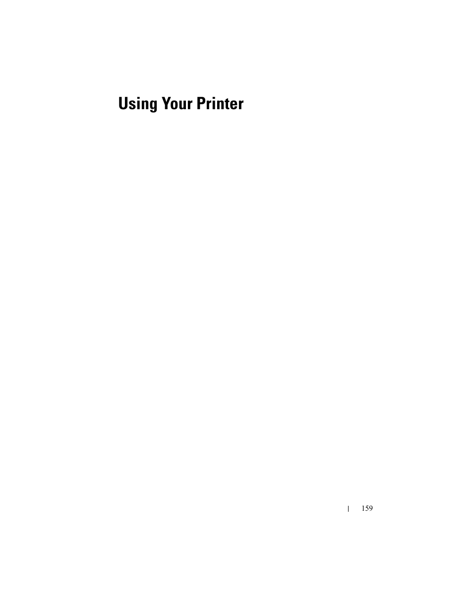 Using your printer, Using your printer 159 | Dell 2155cn/cdn Color Laser Printer User Manual | Page 161 / 761