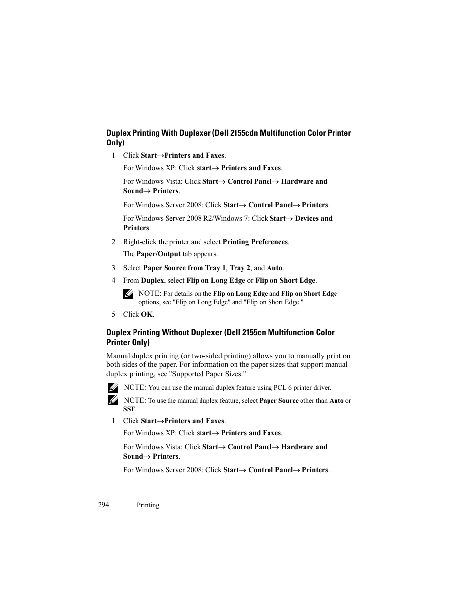 Dell 2155cn/cdn Color Laser Printer User Manual | Page 296 / 761