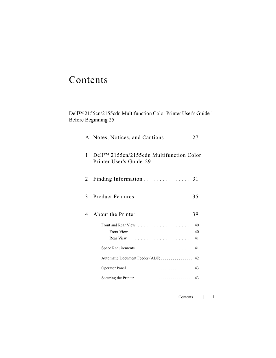 Dell 2155cn/cdn Color Laser Printer User Manual | Page 3 / 761