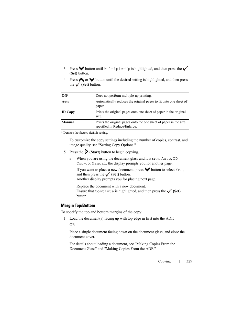 Margin top/bottom | Dell 2155cn/cdn Color Laser Printer User Manual | Page 331 / 761