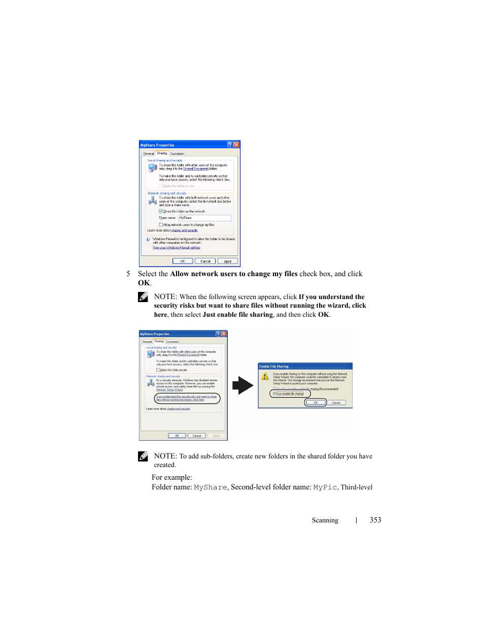 Dell 2155cn/cdn Color Laser Printer User Manual | Page 355 / 761