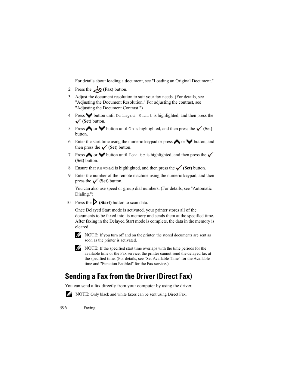 Sending a fax from the driver (direct fax) | Dell 2155cn/cdn Color Laser Printer User Manual | Page 398 / 761