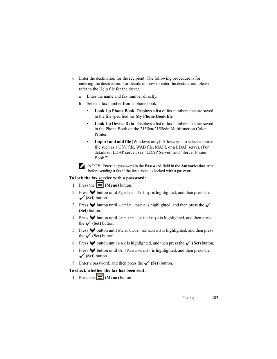 Dell 2155cn/cdn Color Laser Printer User Manual | Page 405 / 761