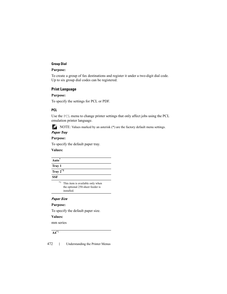 Print language | Dell 2155cn/cdn Color Laser Printer User Manual | Page 474 / 761