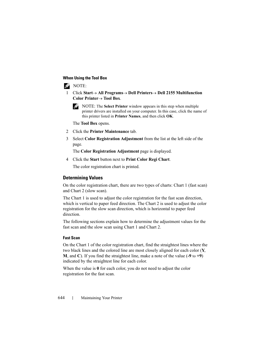 Determining values | Dell 2155cn/cdn Color Laser Printer User Manual | Page 646 / 761