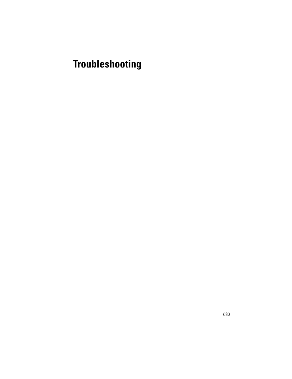 Troubleshooting, Troubleshooting 683 | Dell 2155cn/cdn Color Laser Printer User Manual | Page 685 / 761