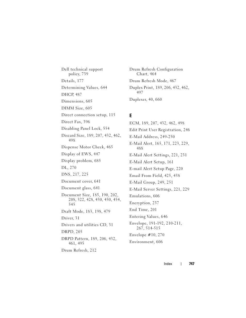 Dell 2155cn/cdn Color Laser Printer User Manual | Page 749 / 761