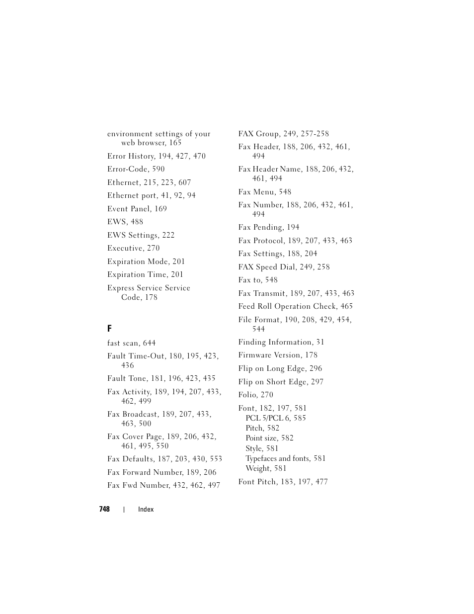 Dell 2155cn/cdn Color Laser Printer User Manual | Page 750 / 761