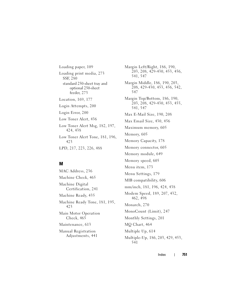 Dell 2155cn/cdn Color Laser Printer User Manual | Page 753 / 761