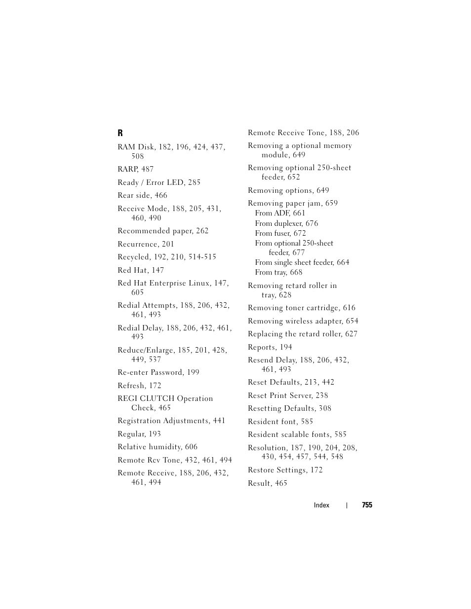 Dell 2155cn/cdn Color Laser Printer User Manual | Page 757 / 761