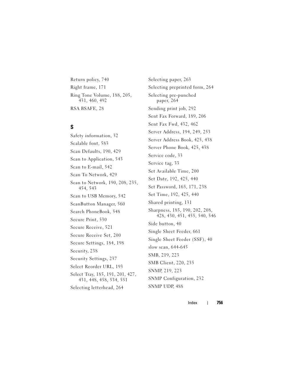 Dell 2155cn/cdn Color Laser Printer User Manual | Page 758 / 761