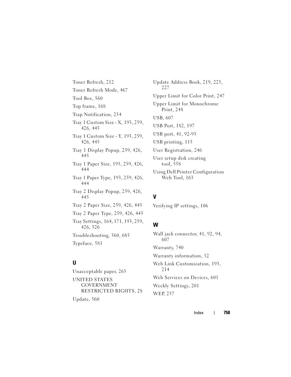 Dell 2155cn/cdn Color Laser Printer User Manual | Page 760 / 761