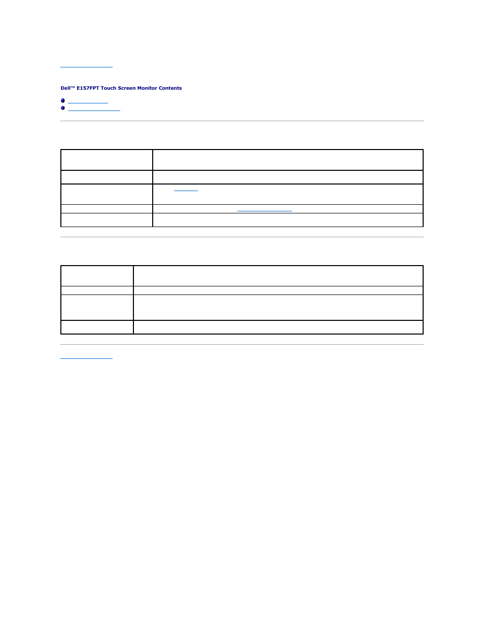 Solving problems, General problems touch screen problems | Dell E157FPT Monitor User Manual | Page 38 / 52