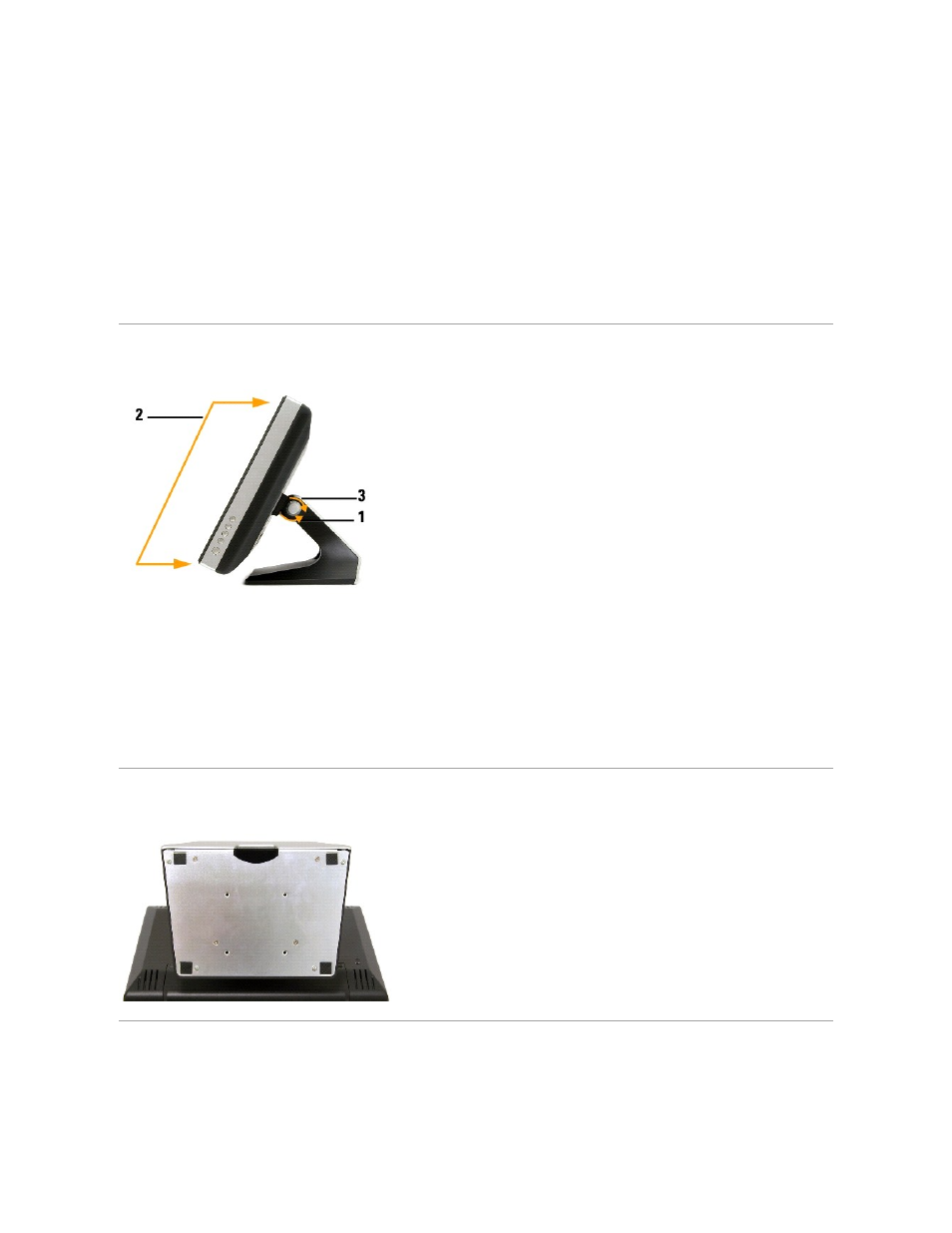 Side view, Bottom view, Specifications | Dell E157FPT Monitor User Manual | Page 4 / 52