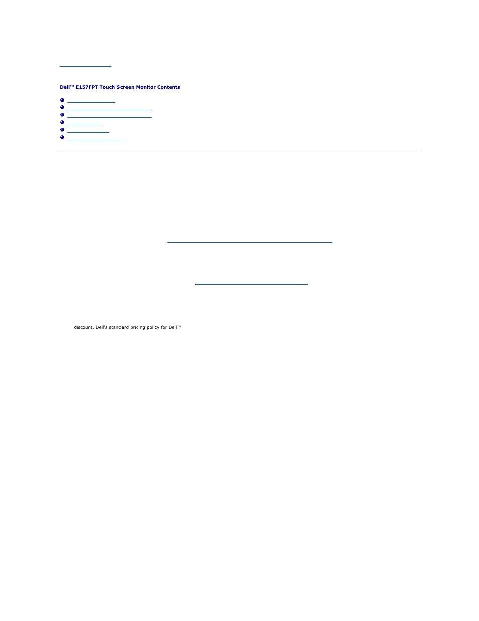 Appendix, Warranty information, U.s. terms and conditions of sale | Dell E157FPT Monitor User Manual | Page 8 / 52