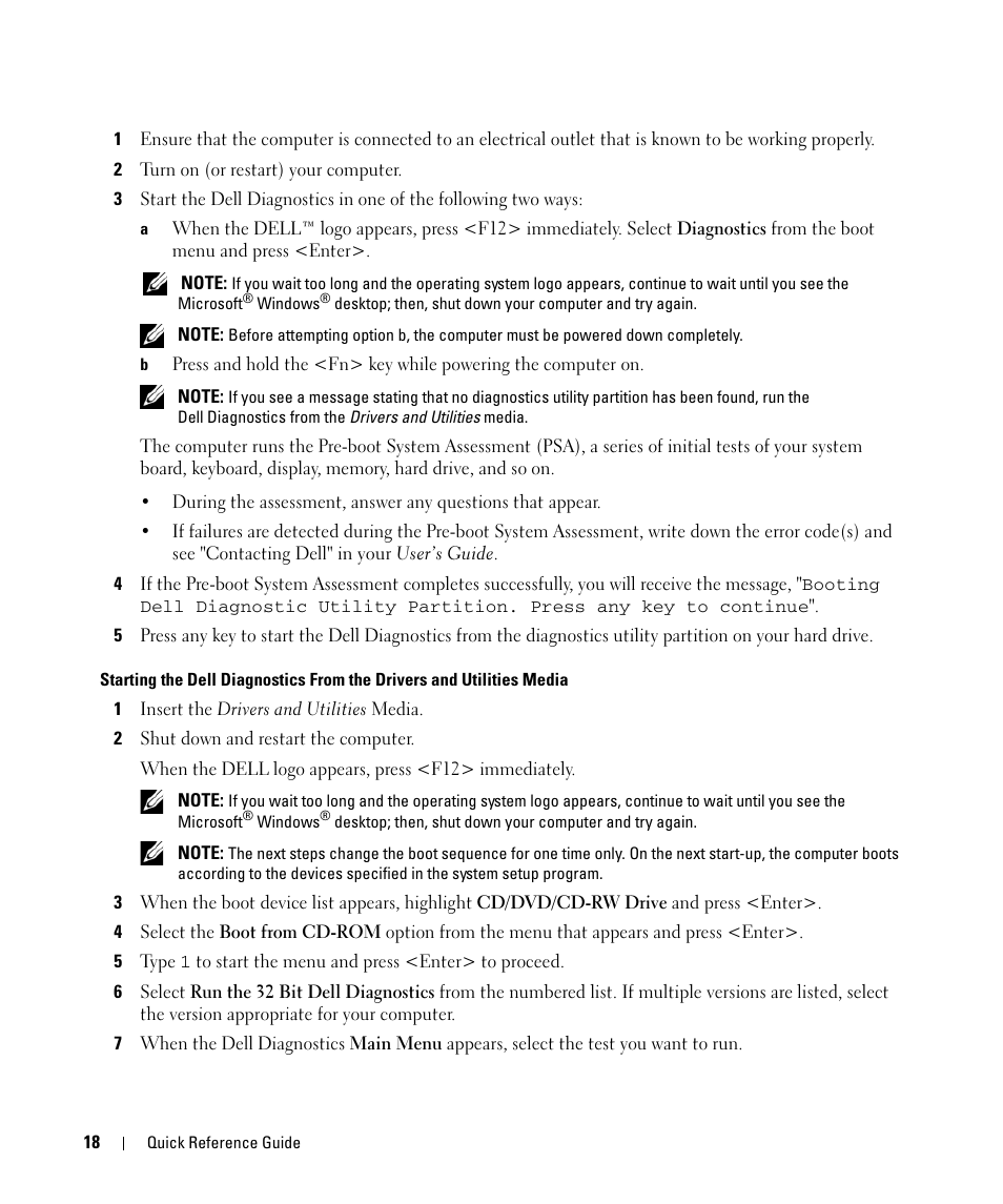 Dell Latitude D531 (Mid 2007) User Manual | Page 18 / 94