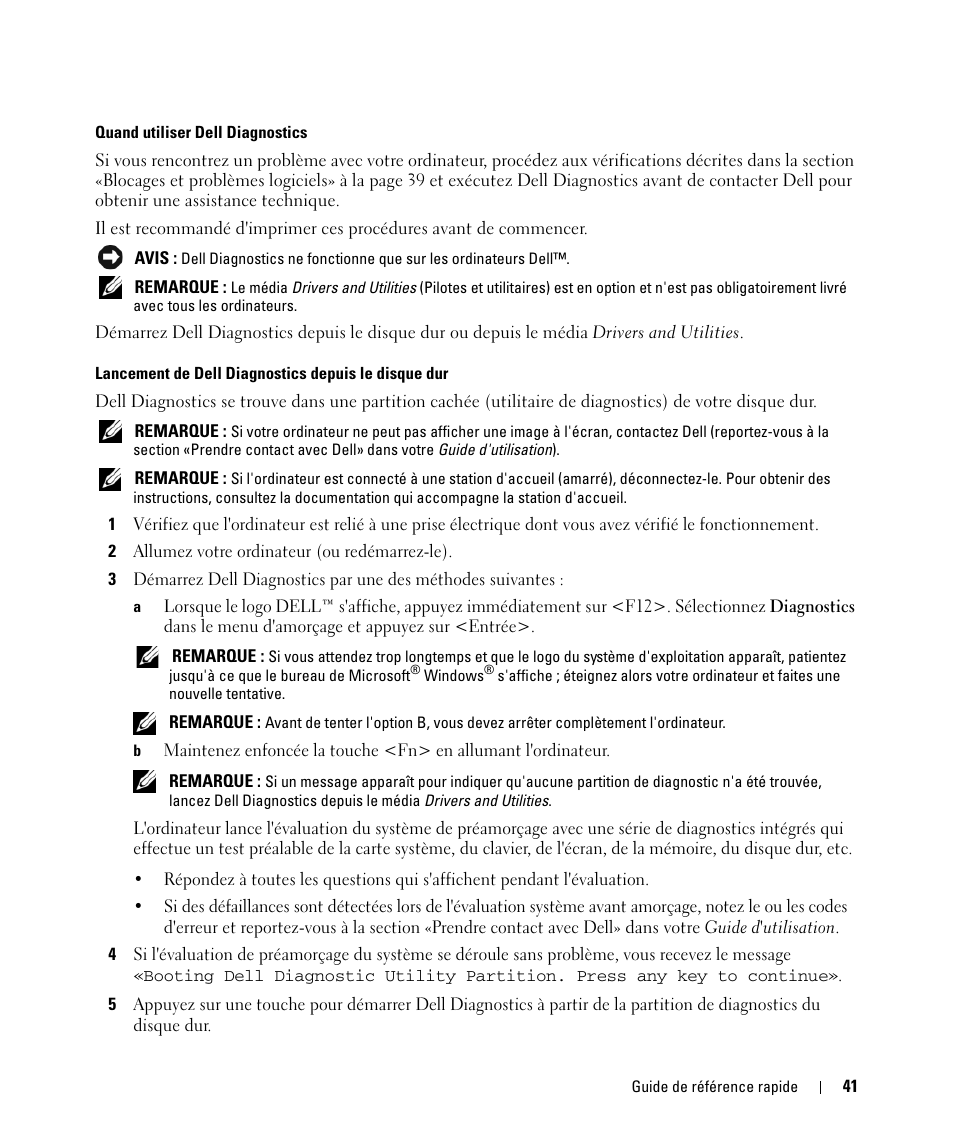 Dell Latitude D531 (Mid 2007) User Manual | Page 41 / 94