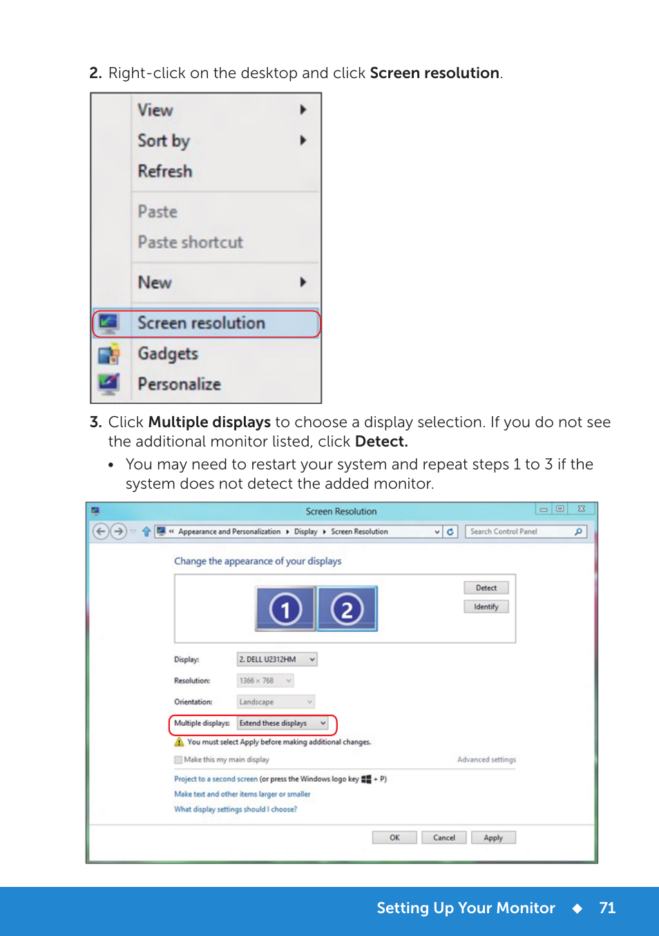 Dell P2815Q Monitor User Manual | Page 71 / 78