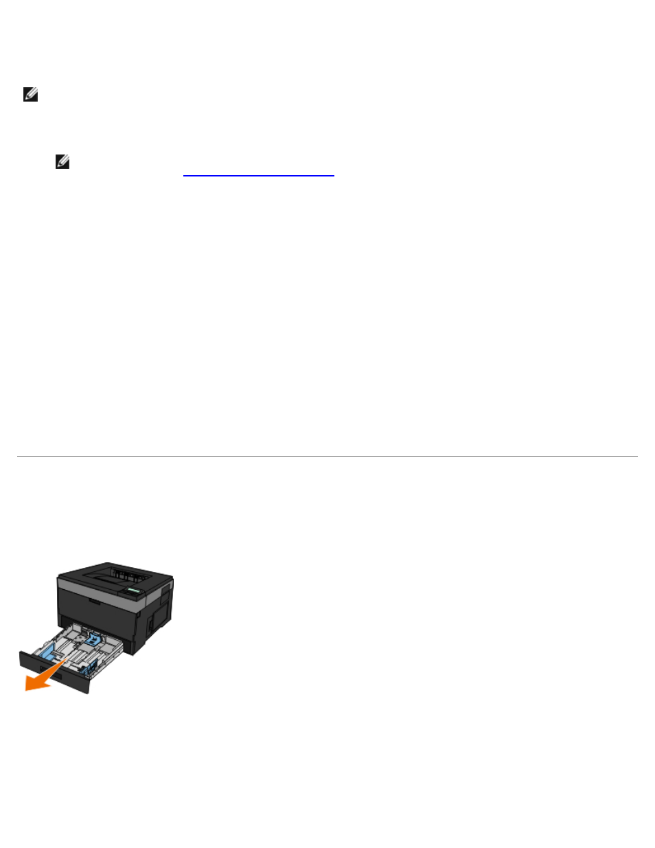 Loading the 250-sheet and 550-sheet paper trays, Dell 2330dn laser printer — attached to a network | Dell 2330d/dn Mono Laser Printer User Manual | Page 84 / 133