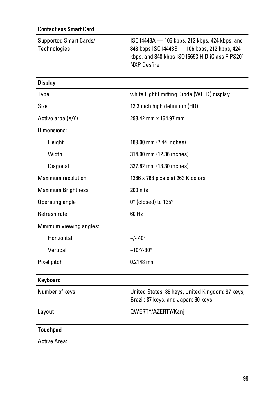 Dell Latitude E6320 (Early 2011) User Manual | Page 99 / 117