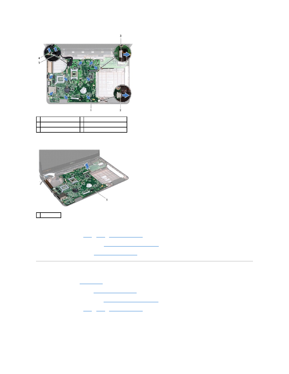 Replacing the system board | Dell Inspiron 14 (M4010, Mid 2010) User Manual | Page 52 / 53
