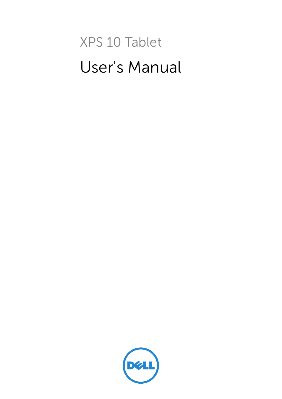 Dell XPS 10 Tablet User Manual | 47 pages