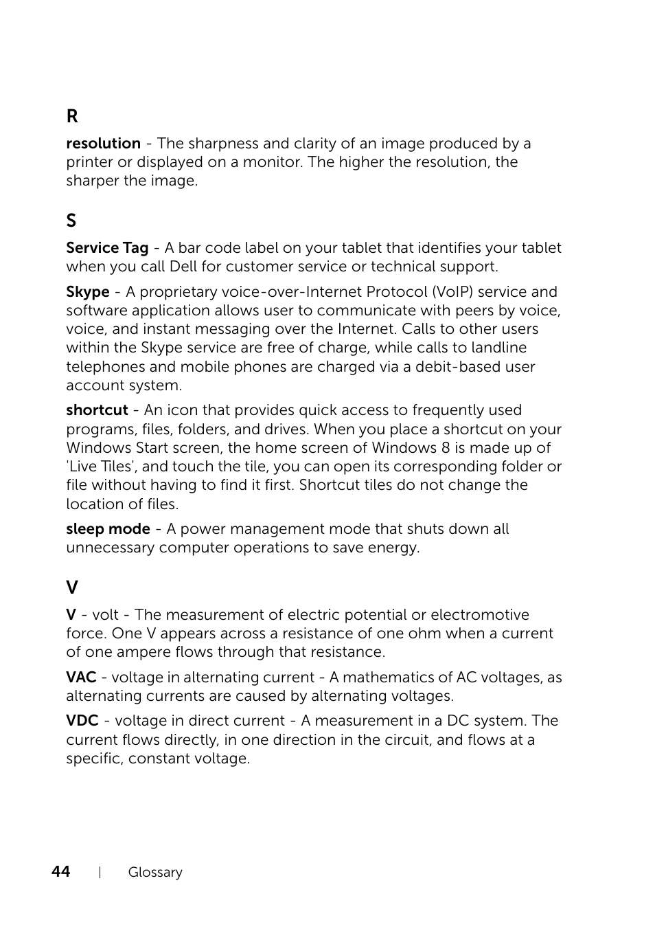 Dell XPS 10 Tablet User Manual | Page 44 / 47