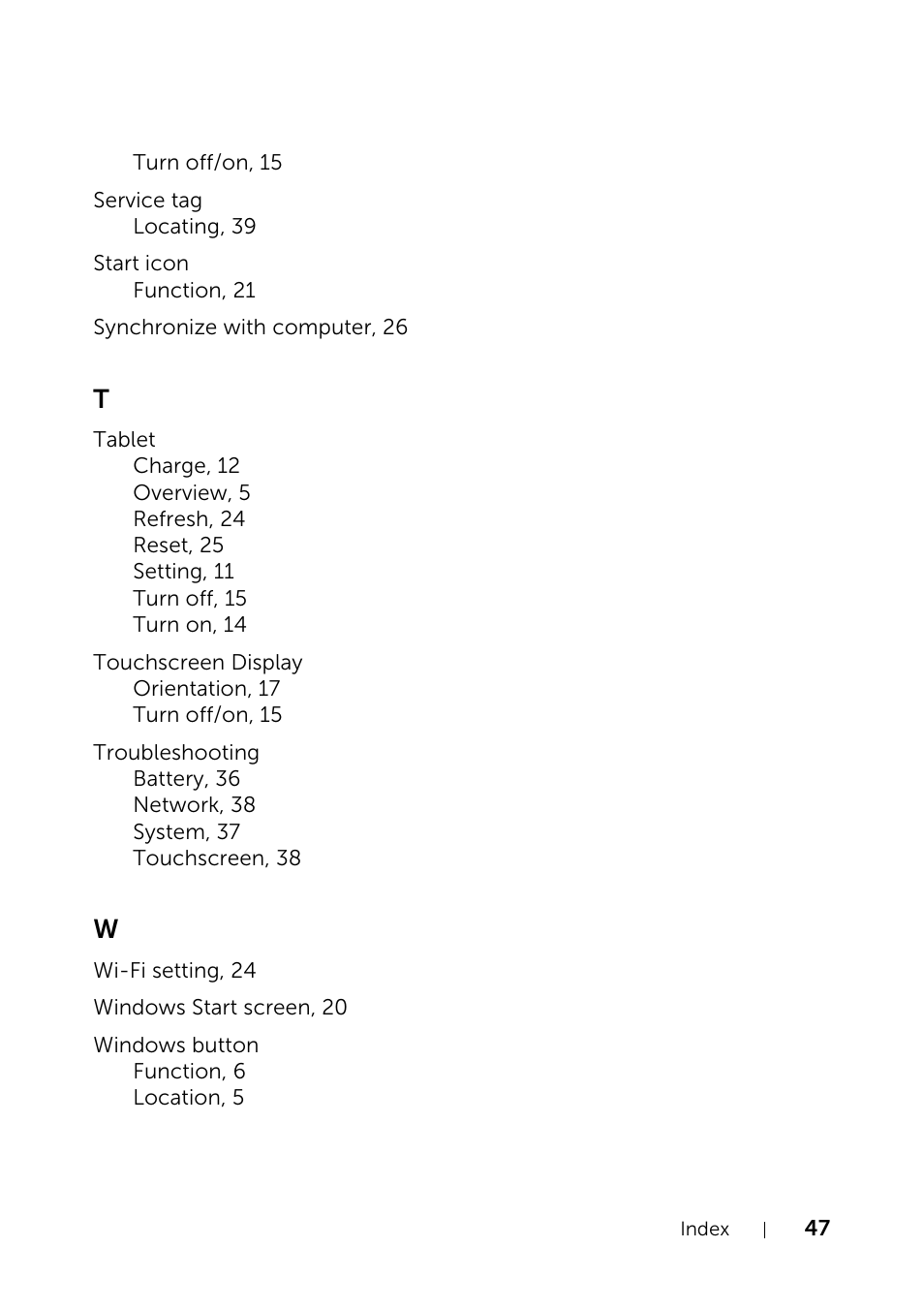 Dell XPS 10 Tablet User Manual | Page 47 / 47