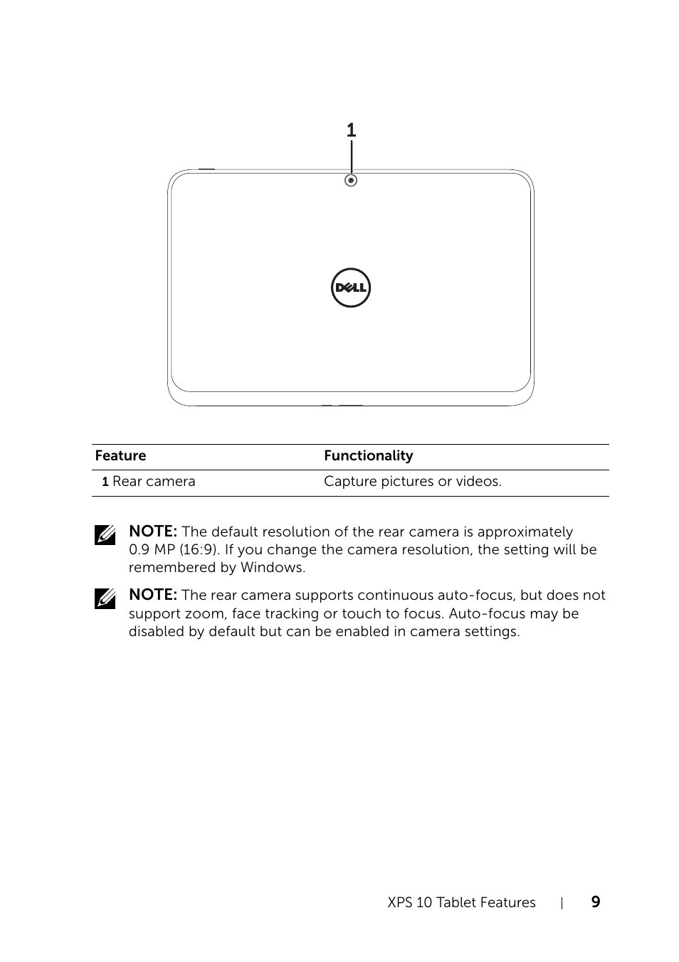 Dell XPS 10 Tablet User Manual | Page 9 / 47