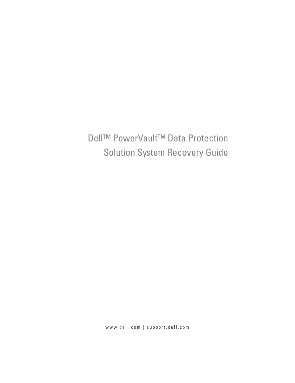 Dell PowerVault DP600 User Manual | 40 pages
