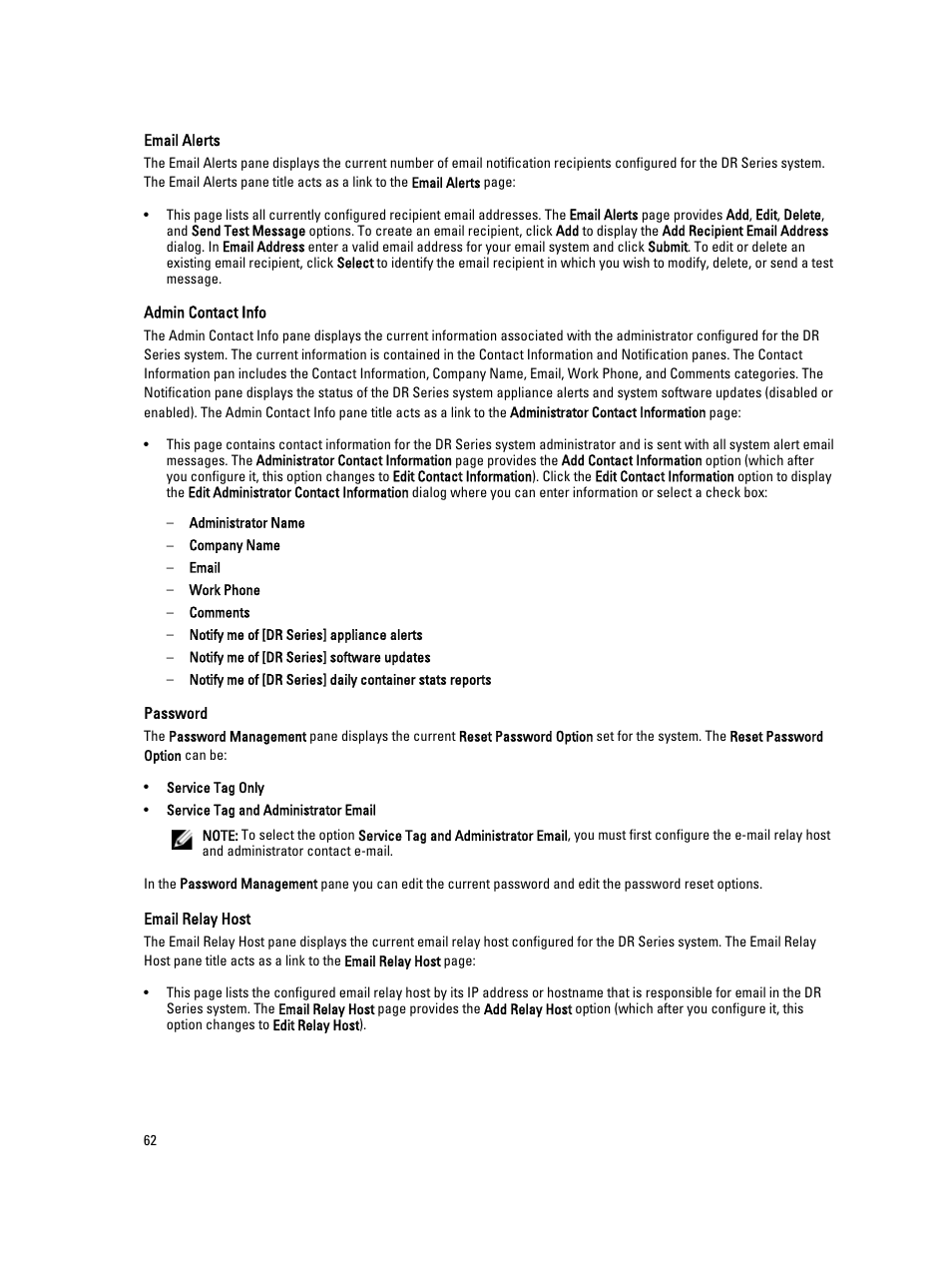 Dell PowerVault DR2000v User Manual | Page 62 / 191