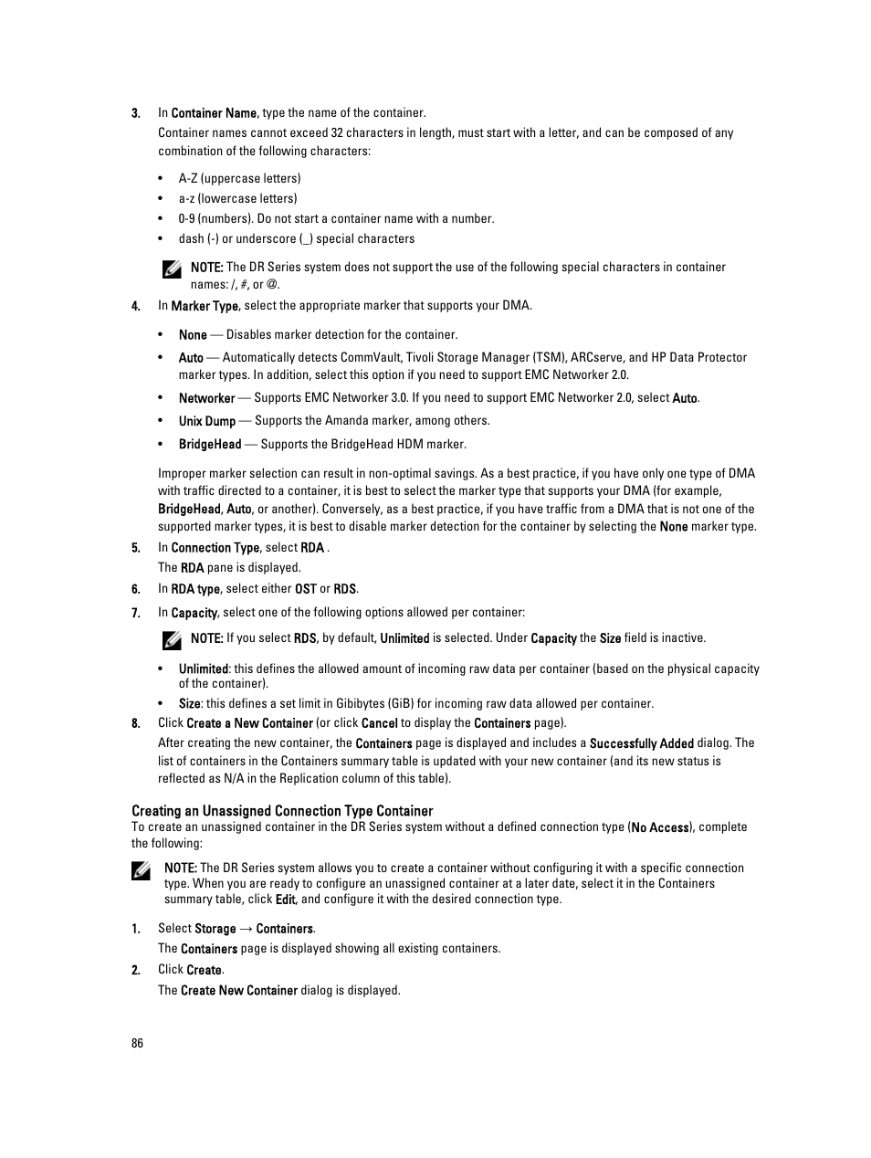 Dell PowerVault DR2000v User Manual | Page 86 / 191