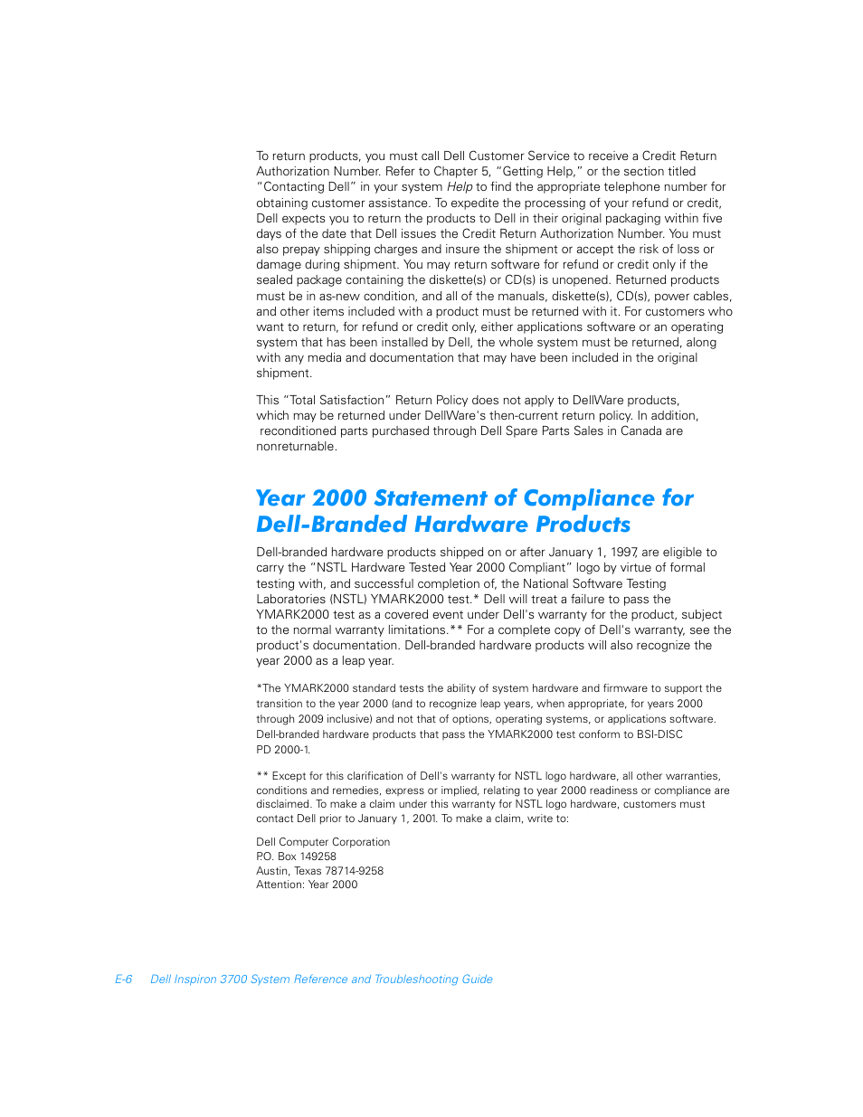 Dell Inspiron 3700 User Manual | Page 172 / 178