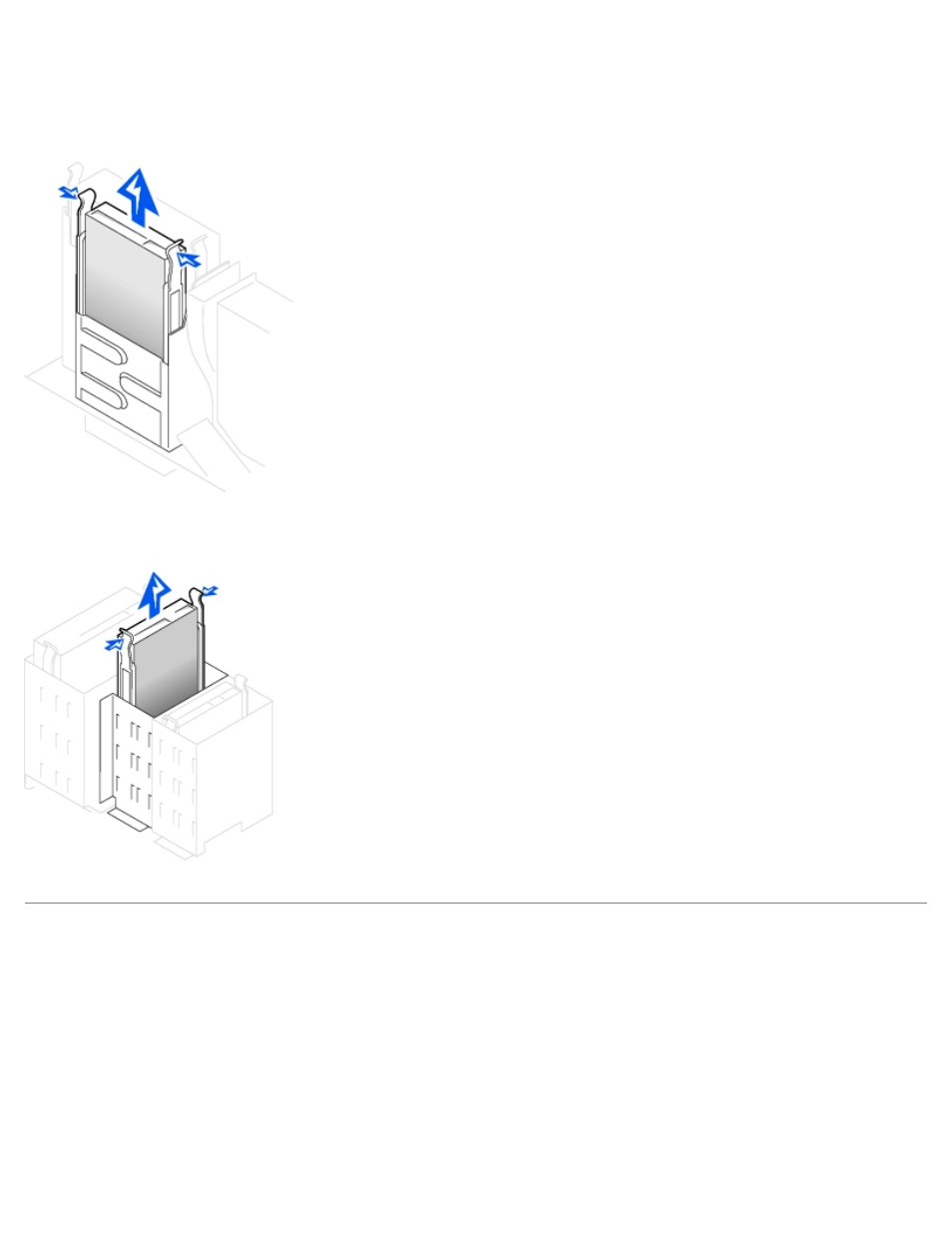 Floppy drive replacement, Small form-factor desktop computer | Dell OptiPlex GX50 User Manual | Page 36 / 78