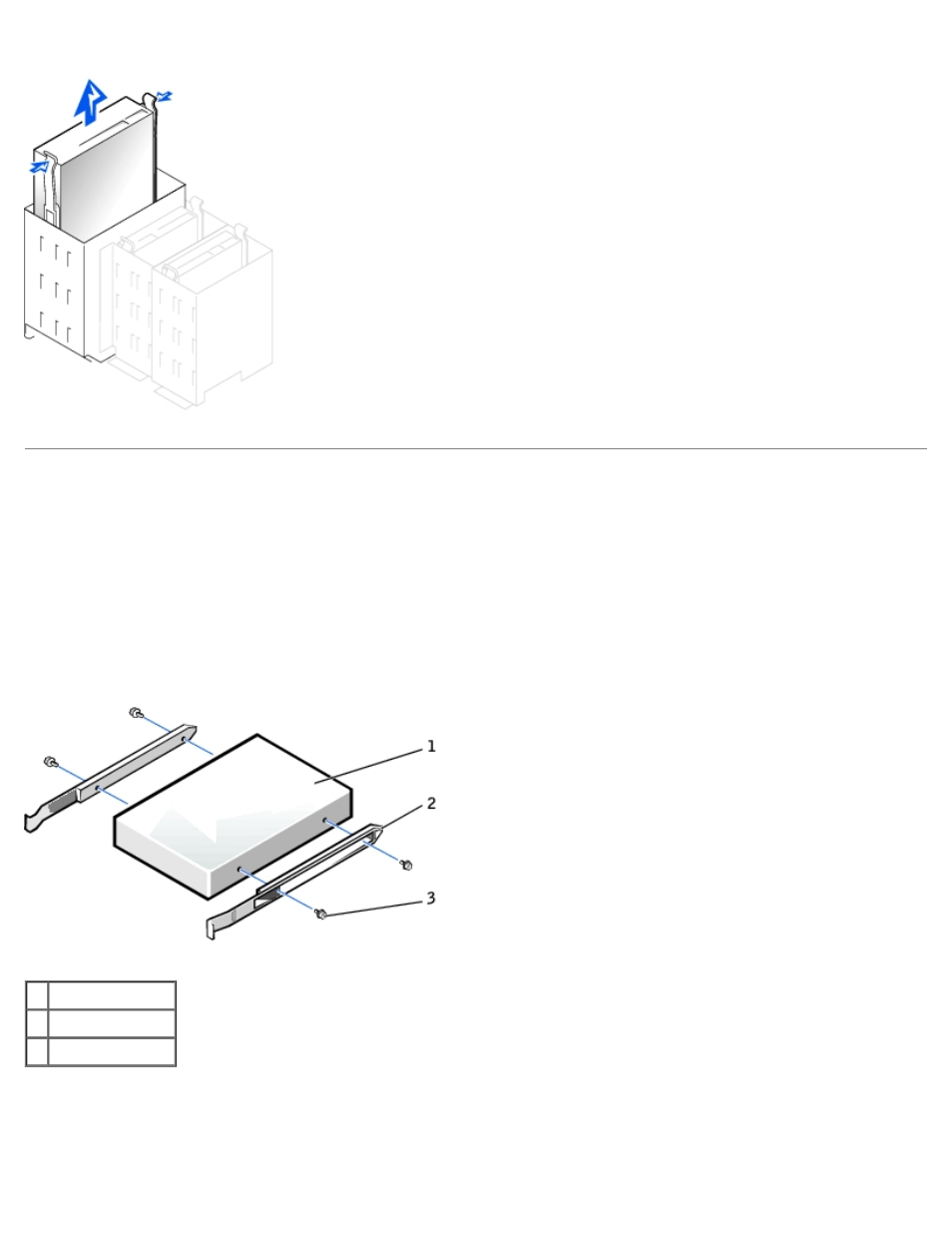 Cd drive replacement, Small form-factor desktop computer | Dell OptiPlex GX50 User Manual | Page 43 / 78