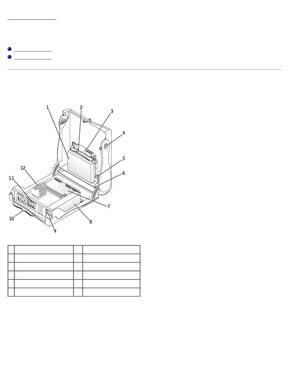 Inside the computer: dell optiplex gx50 systems, Inside the computer, Key components | Dell OptiPlex GX50 User Manual | Page 7 / 78