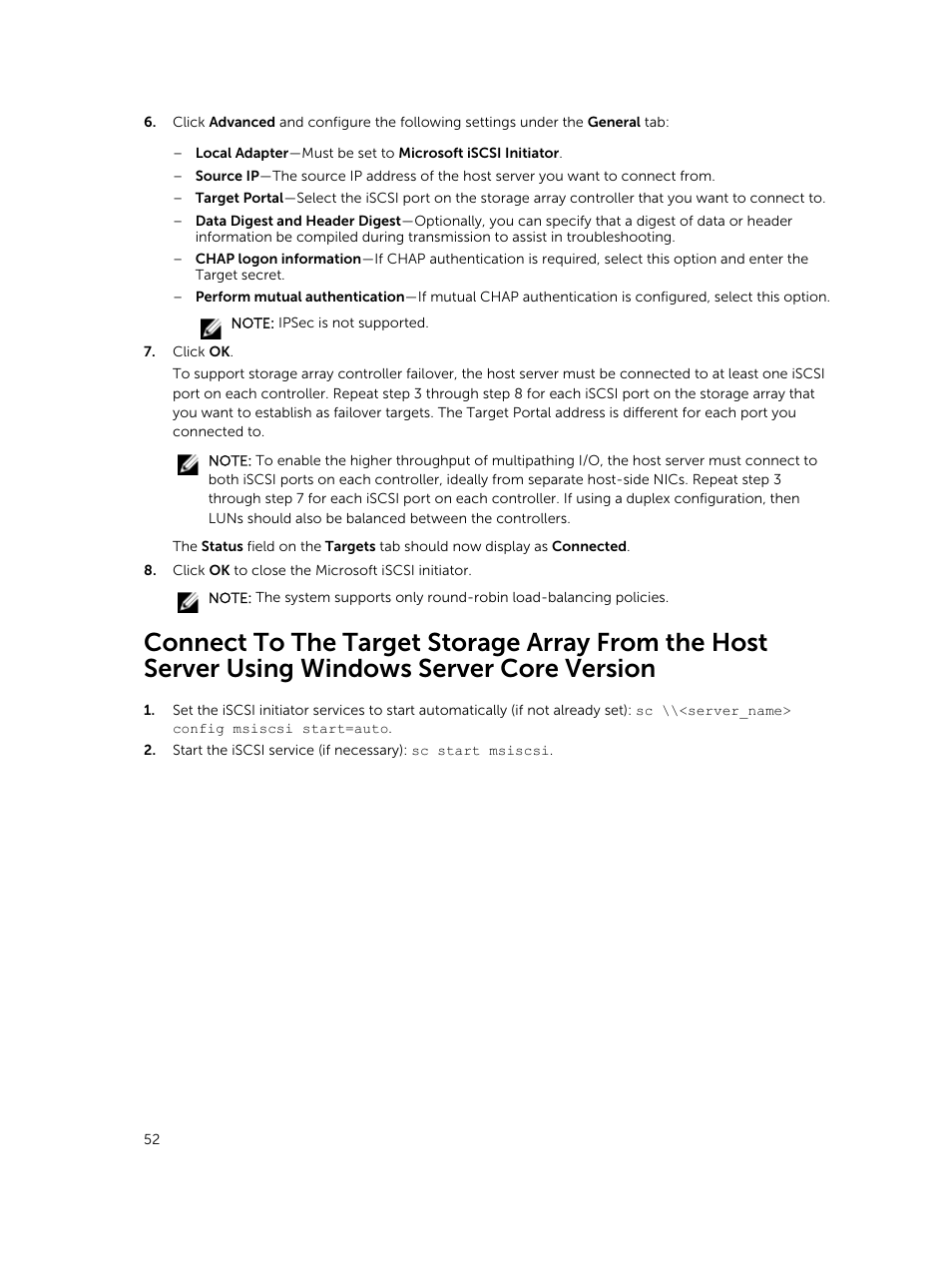 Dell PowerVault MD3800i User Manual | Page 52 / 59