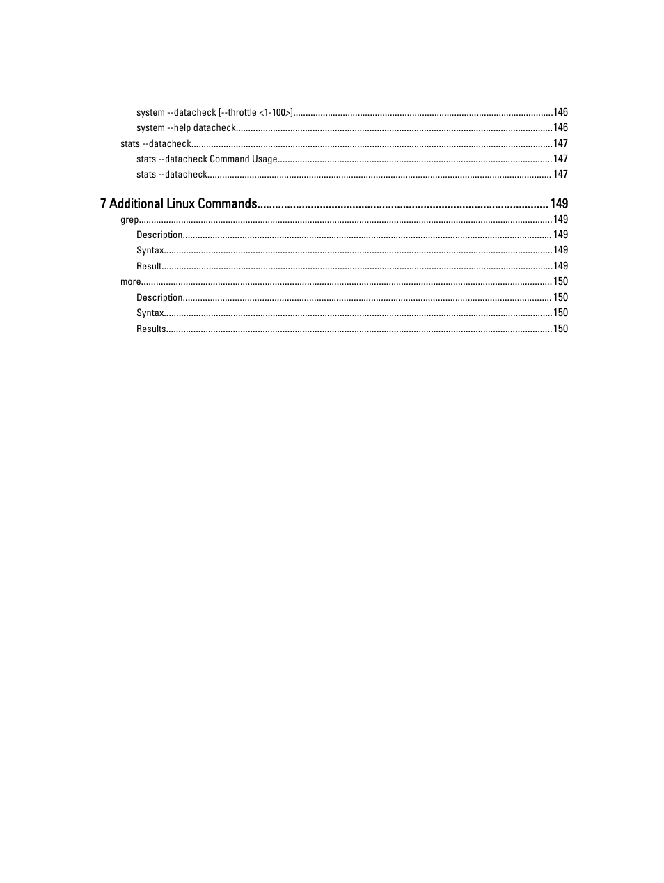 7 additional linux commands | Dell DR4000 User Manual | Page 11 / 150