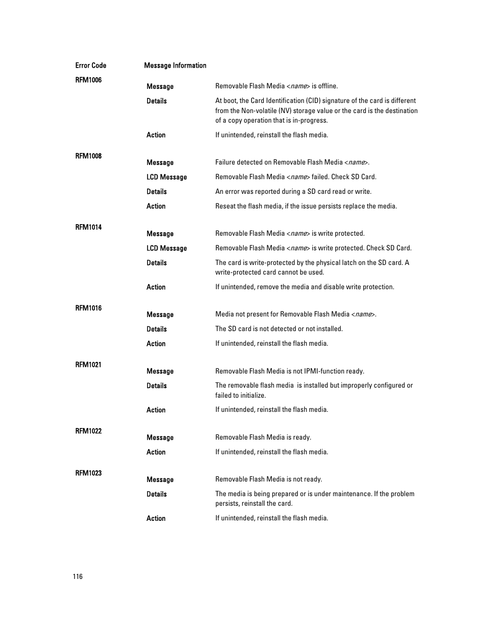 Dell PowerEdge VRTX User Manual | Page 116 / 143
