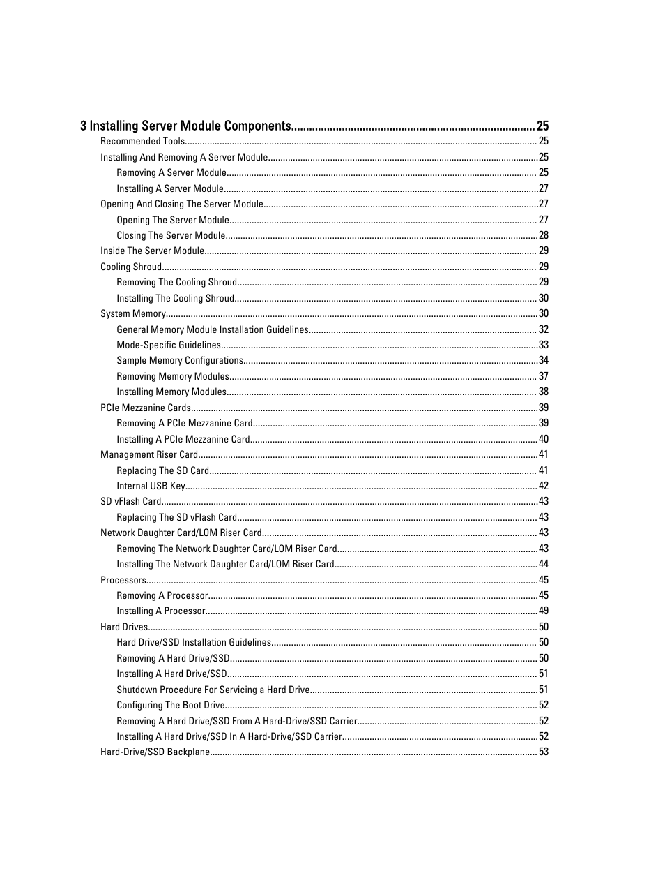 3 installing server module components | Dell PowerEdge VRTX User Manual | Page 4 / 143