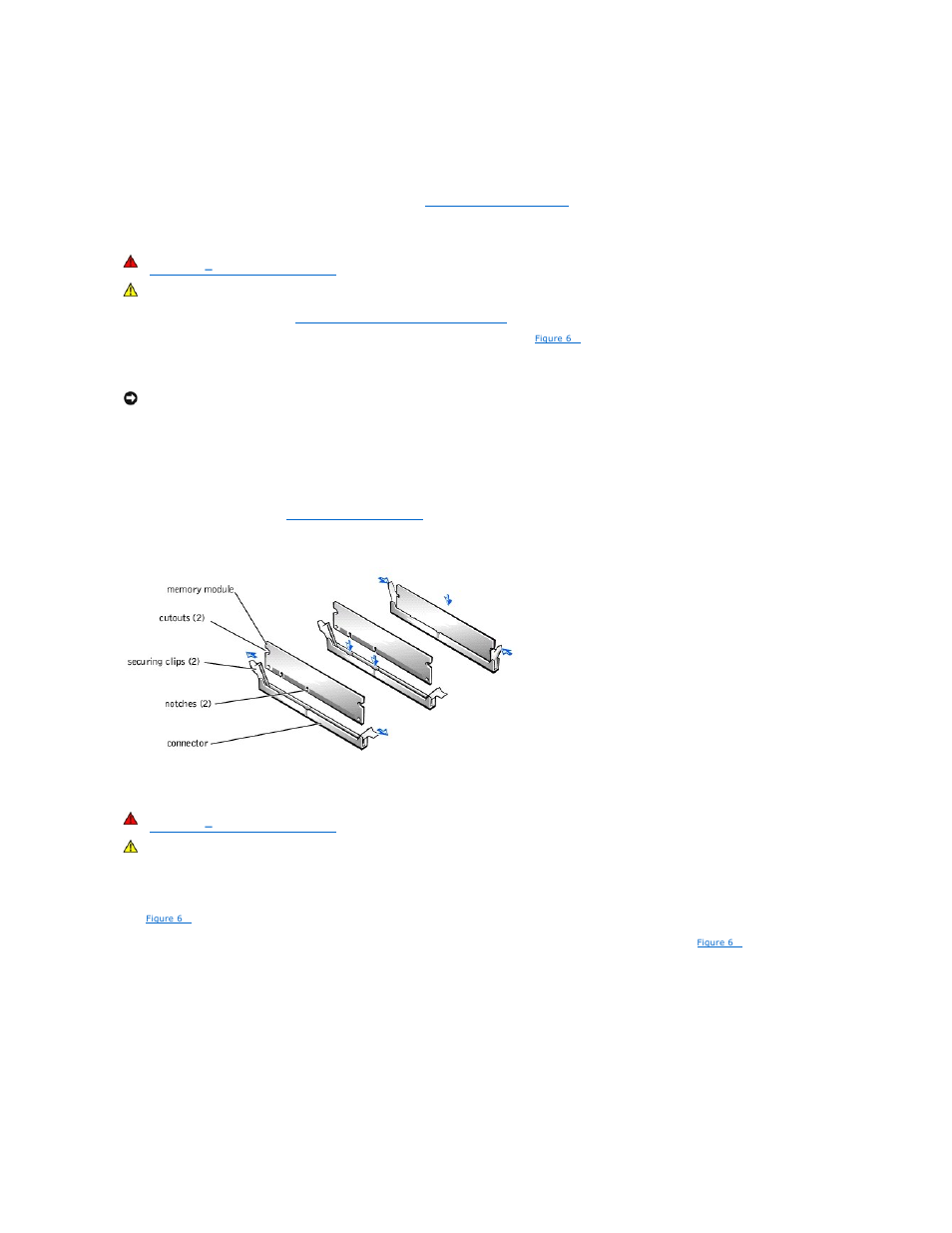Installing memory modules, Removing memory, Modules | Dell PowerEdge 500SC User Manual | Page 42 / 65