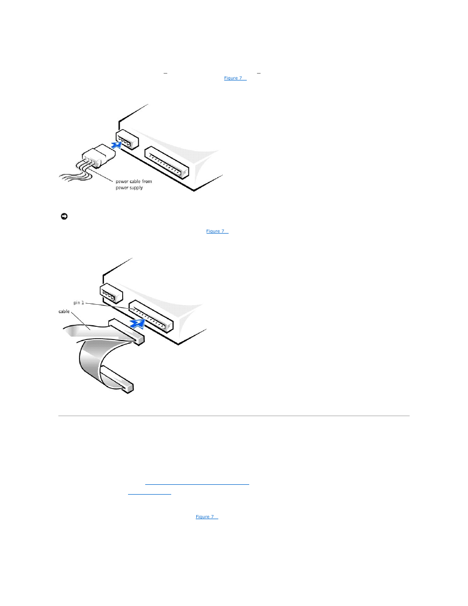 Connecting drives, Removing and reinstalling the drive cage, Removing the drive cage | Dell PowerEdge 500SC User Manual | Page 49 / 65