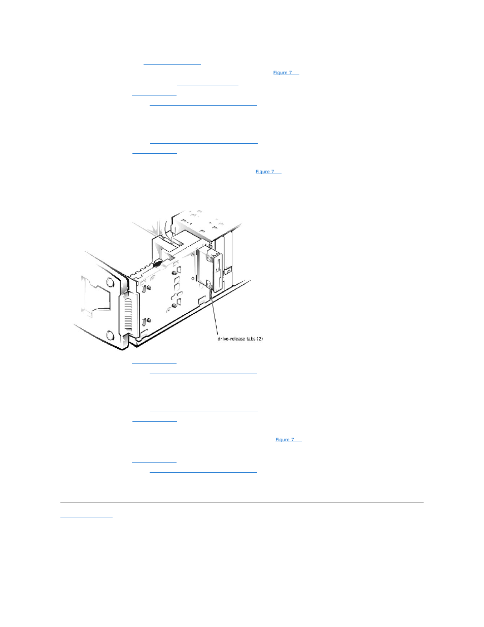 Removing the diskette drive, Installing a diskette drive | Dell PowerEdge 500SC User Manual | Page 55 / 65