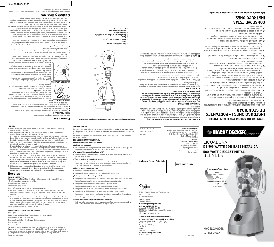 Black & Decker BLBD02LAUC User Manual | 2 pages