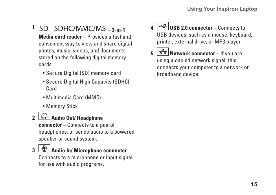 Dell Inspiron Mini 12 (1210, Late 2008) User Manual | Page 17 / 62