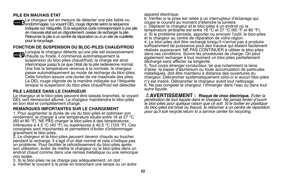 Black & Decker LST136 User Manual | Page 22 / 48