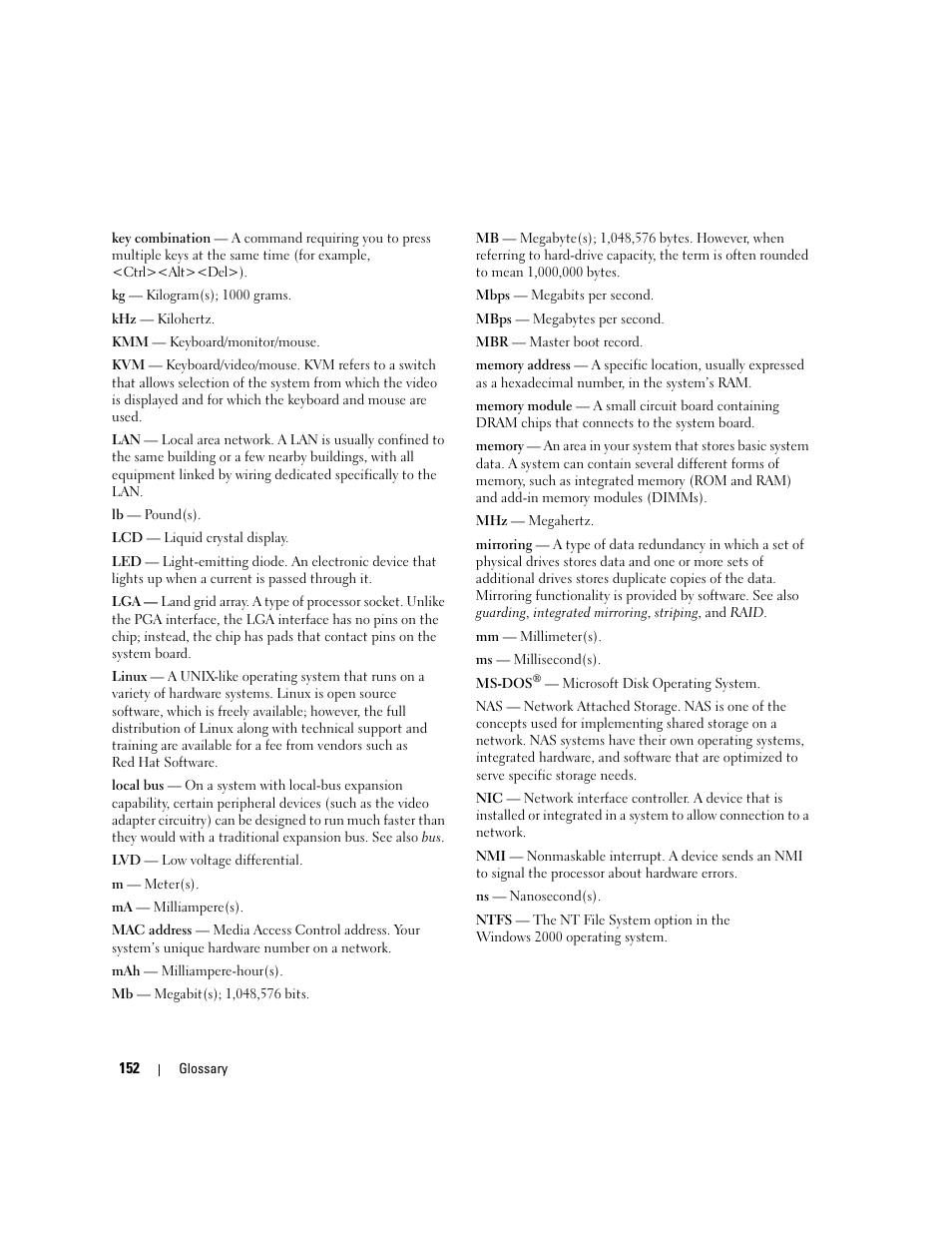 Dell POWEREDGE 1955 User Manual | Page 152 / 160