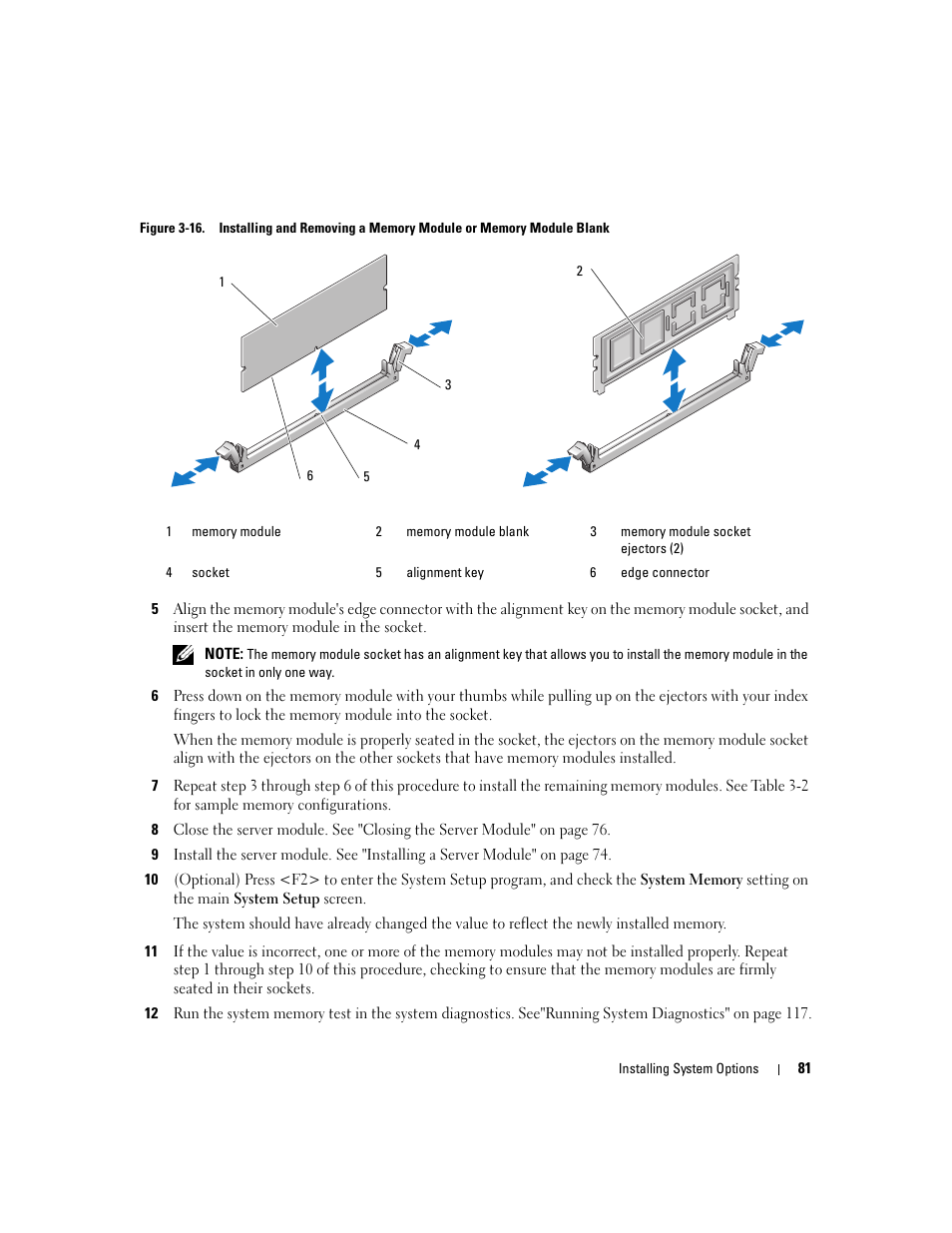 And out, as shown in figure 3-16, to allow the, Move it. see figure 3-16 | Dell POWEREDGE 1955 User Manual | Page 81 / 160