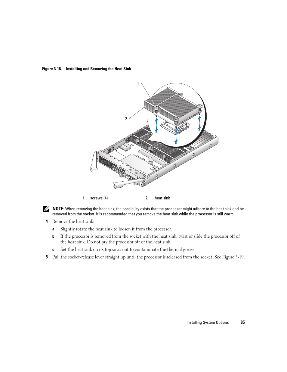 D. see figure 3-18 | Dell POWEREDGE 1955 User Manual | Page 85 / 160